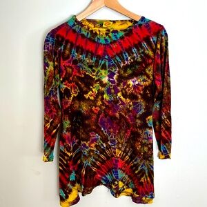 Karma Circle U.S.A. Tie Dye Tunic Sz S